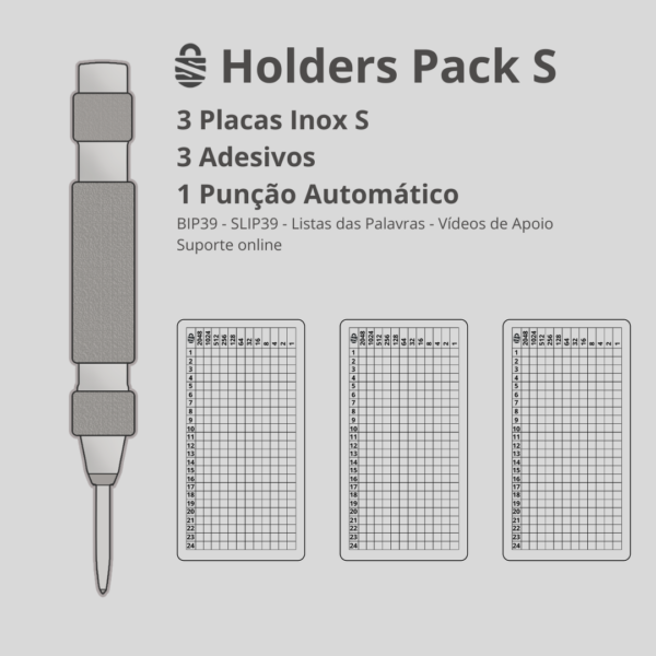 Holders Pack - 3 Carteira + Punção Automático | Aço Inox - Image 2